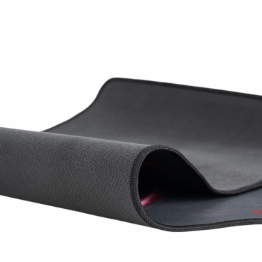 parte trasera de mouse pad negro rectangular