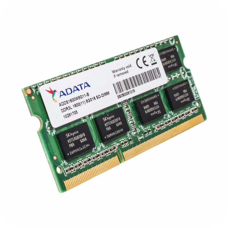 memoria RAM ADATA DDR3 de 8gb 1600MHz SO-DIMM para portátil