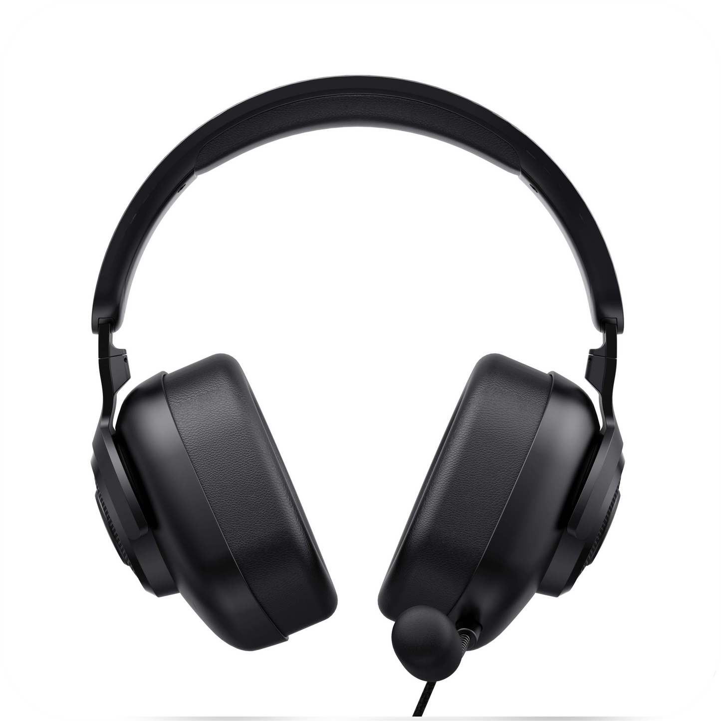 audifonos gamer negros alambricos con microfono incorporado