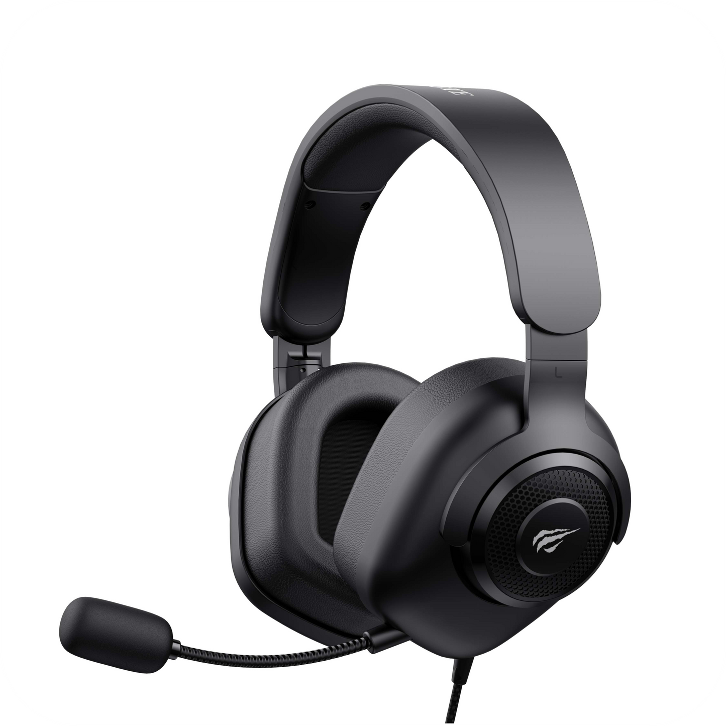 audifonos gamer negros alambricos con microfono incorporado
