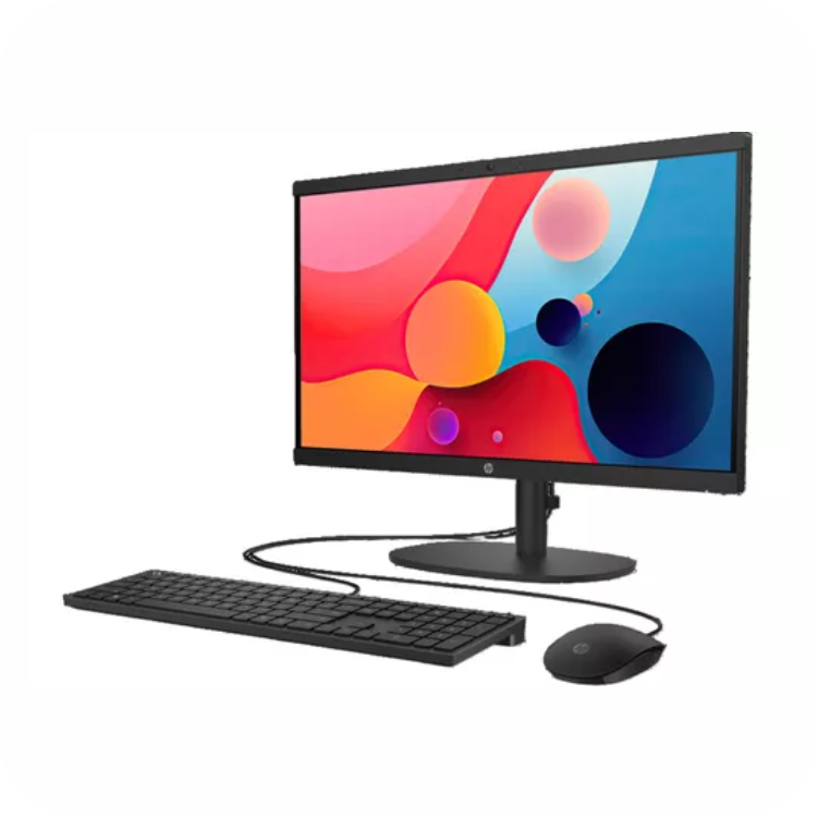 computador de escritorio HP todo en uno con teclado y mouse incluidos