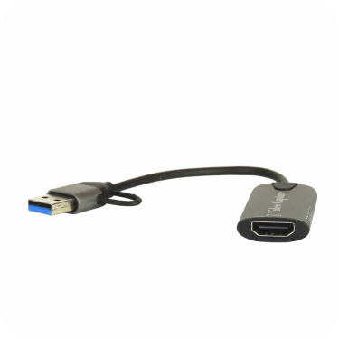 convertidor Usb A a HDMI sobre fondo blanco