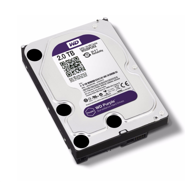 disco duro wd de 2TB morado para vigilancia