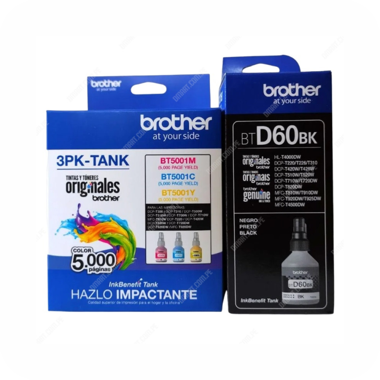 empaque de 3 tintas brother originales