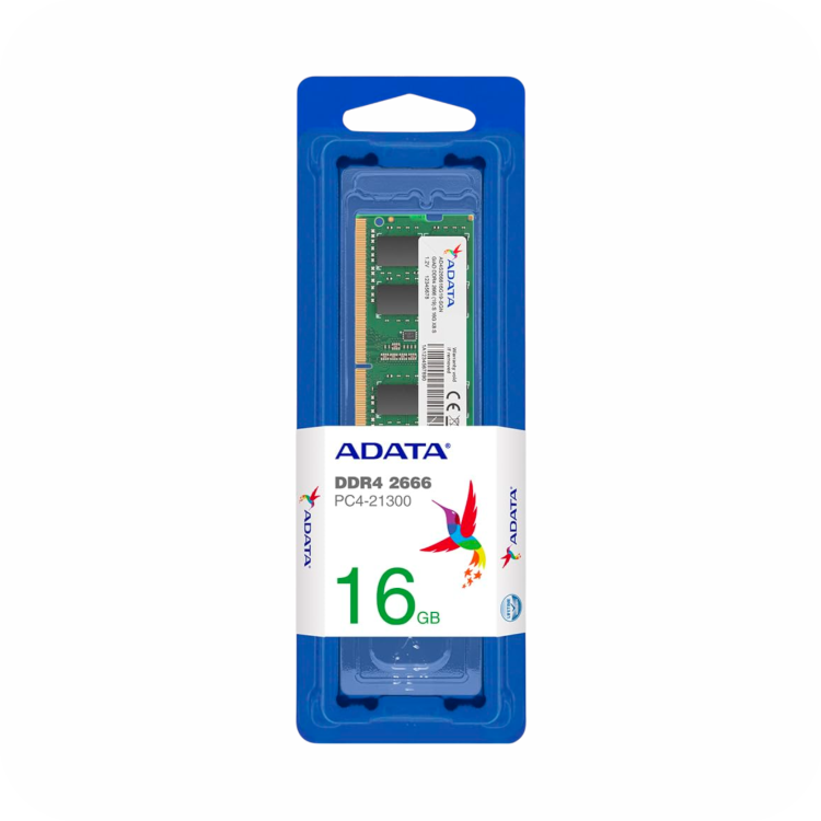 empaque de memoria ADATA DDR4 de 16gb
