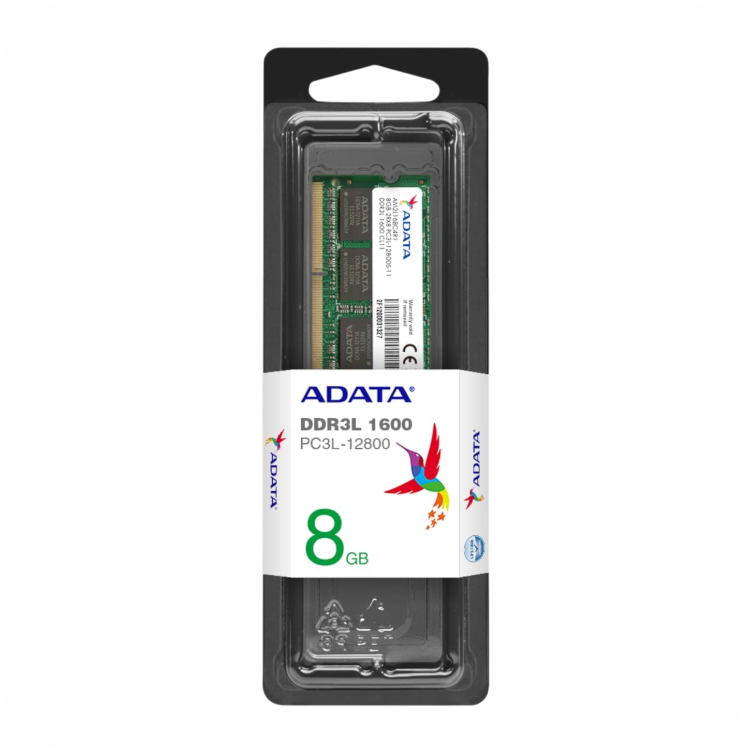 empaque de memoria RAM ADATA DDR3L 1600