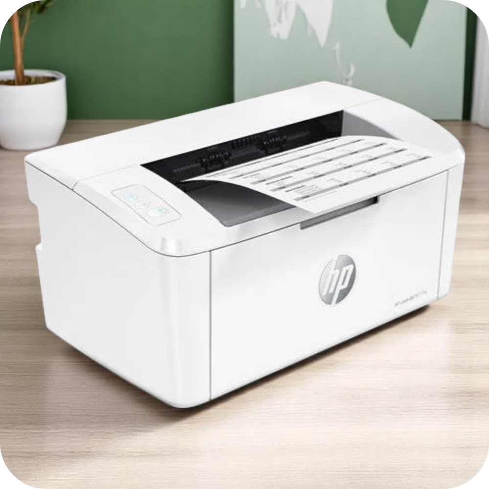 impresora hp imprimiendo documento a blanco y negro