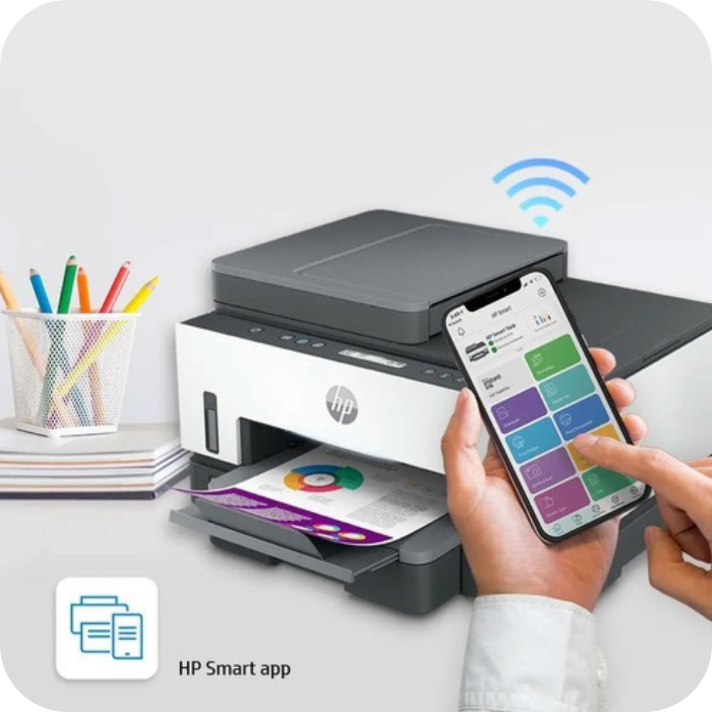 gestion inalámbrica de impresora HP Smart Tank mediante aplicación móvil HP Smart