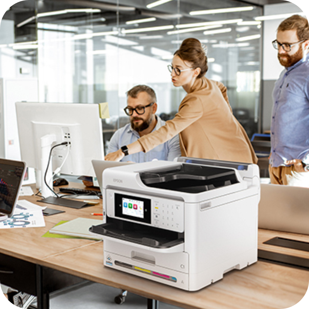 impresora epson ideal para oficinas en uso