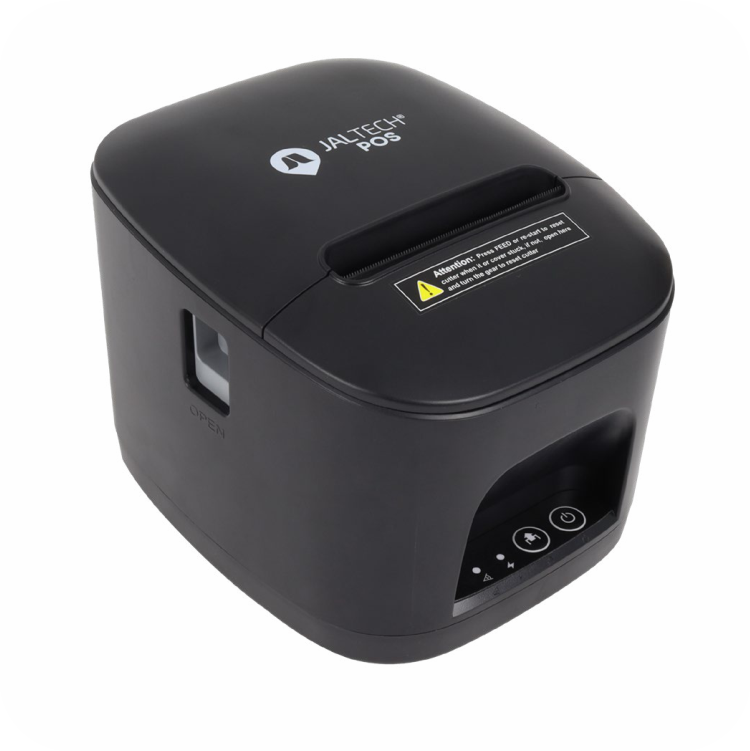 impresora termica JALTECH POS para recibos, con panel de control y botones