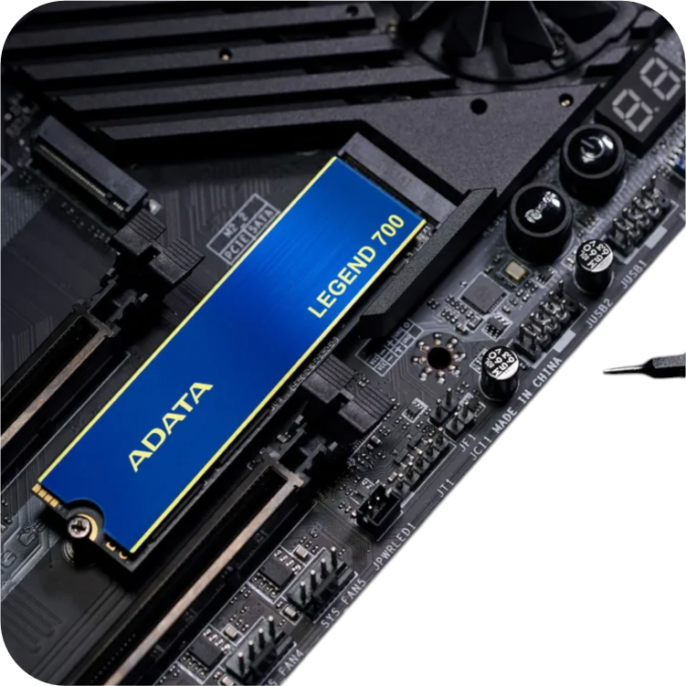 instalacion de SSD NVMe ADATA LEGEND 700 en tarjeta madre