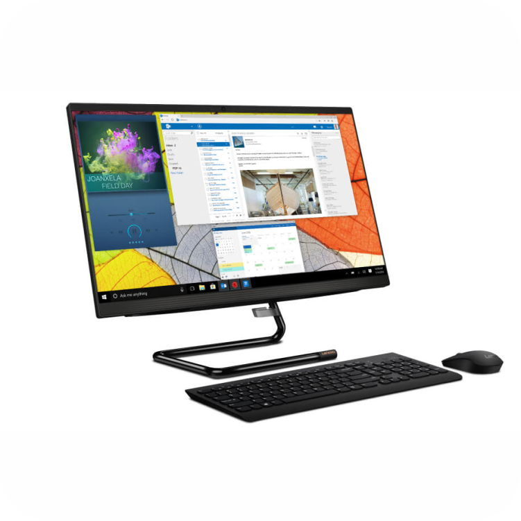 computador Lenovo todo en uno de escritorio con Windows, teclado y mouse incluidos