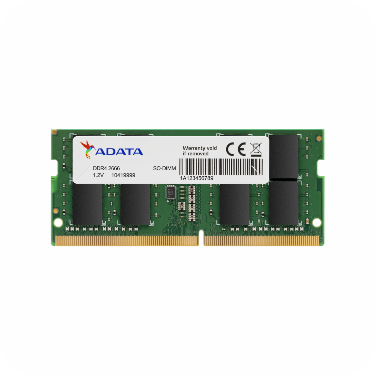 memoria ADATA DDR4 de 2666MHz, tipo SO-DIMM
