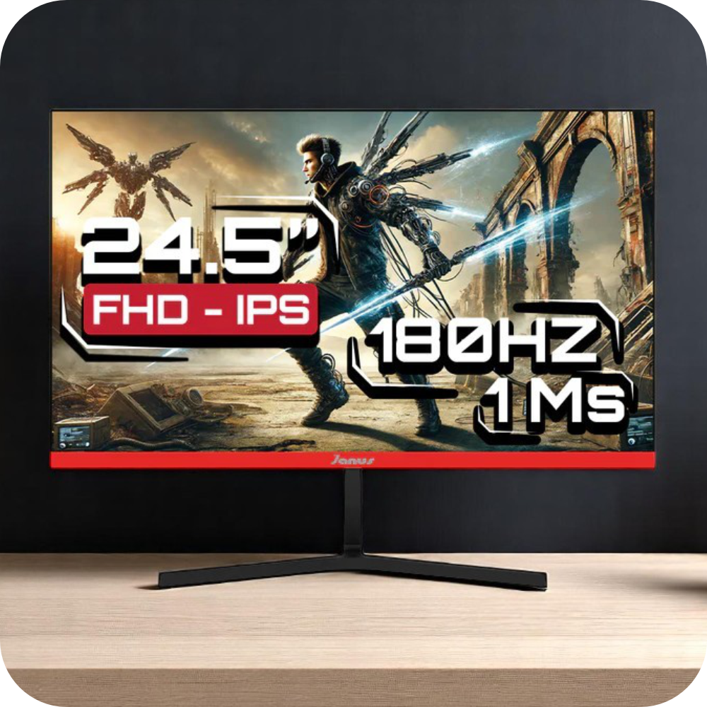 monitor gamer janus full hd en uso