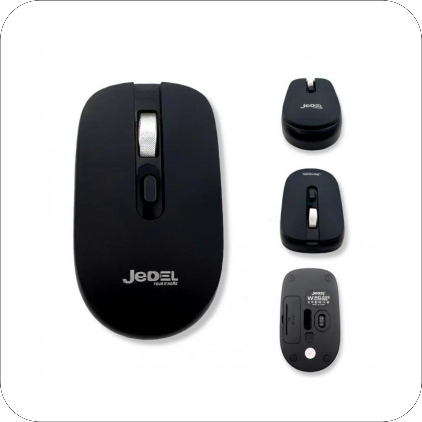 mouse jedel negro inalambrico