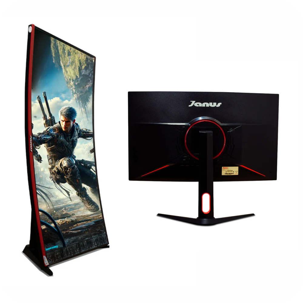 panel de monitor gamer janus curvo