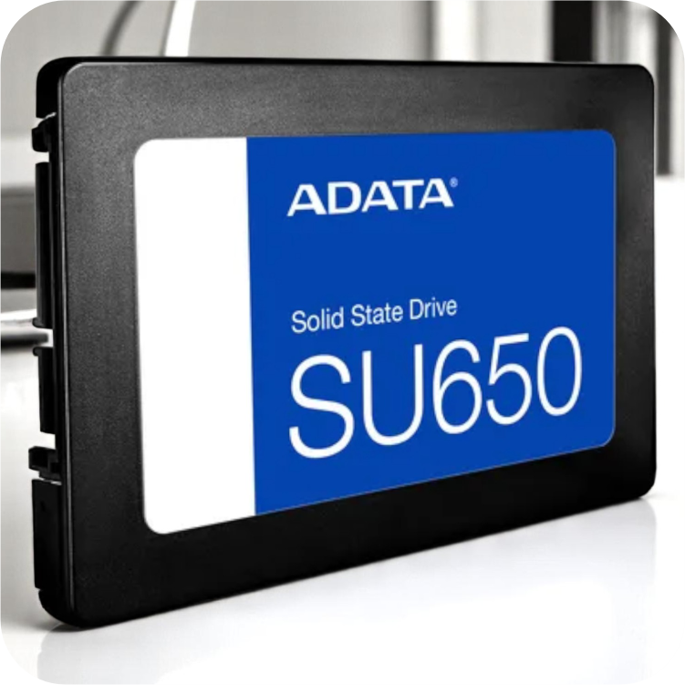 vista lateral unidad de estado solido ADATA SU650 de 240gb