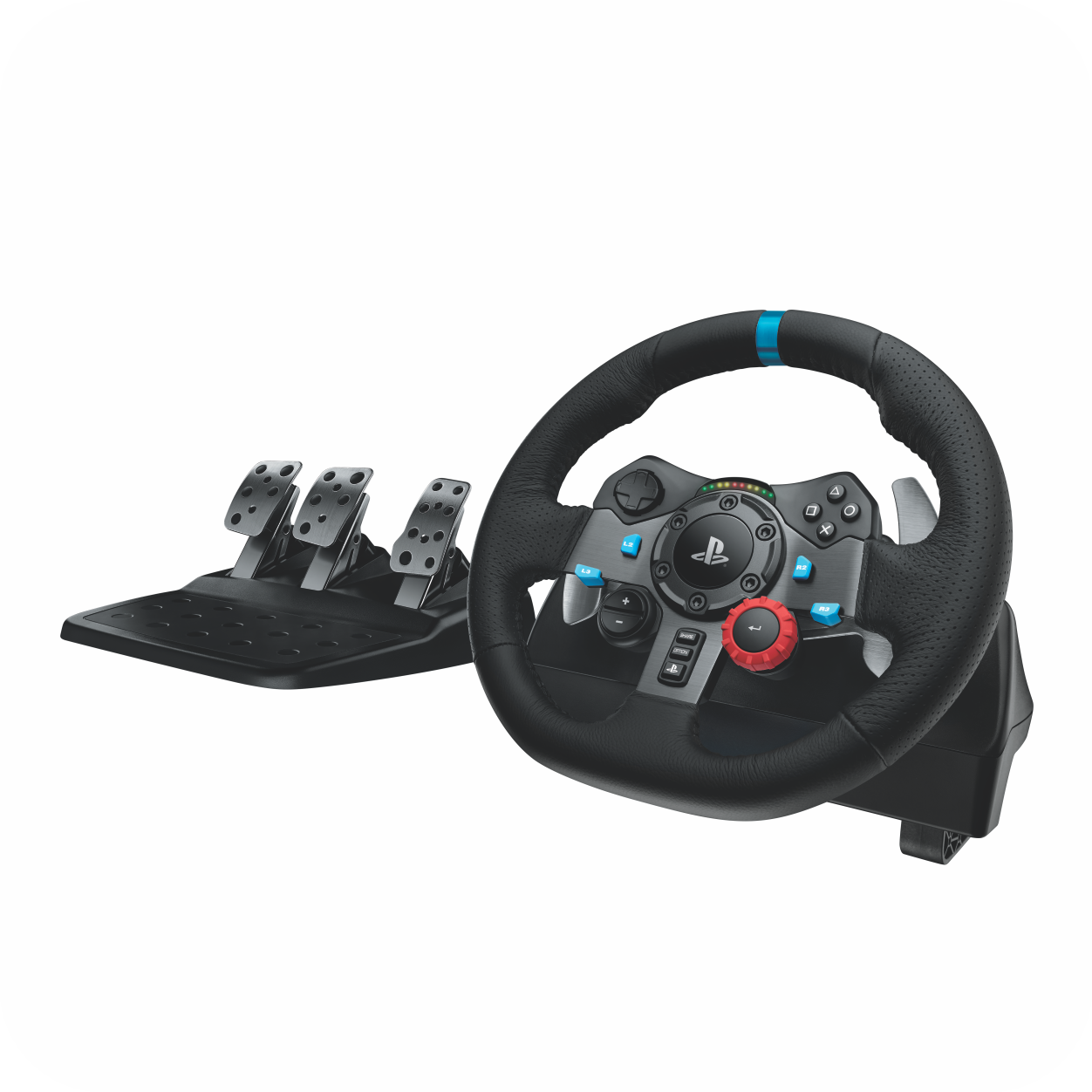 Volante con pedales, compatible con PlayStation y simuladores de manejo