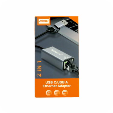 Adaptador de Red Tipo-C & USB a Ethernet