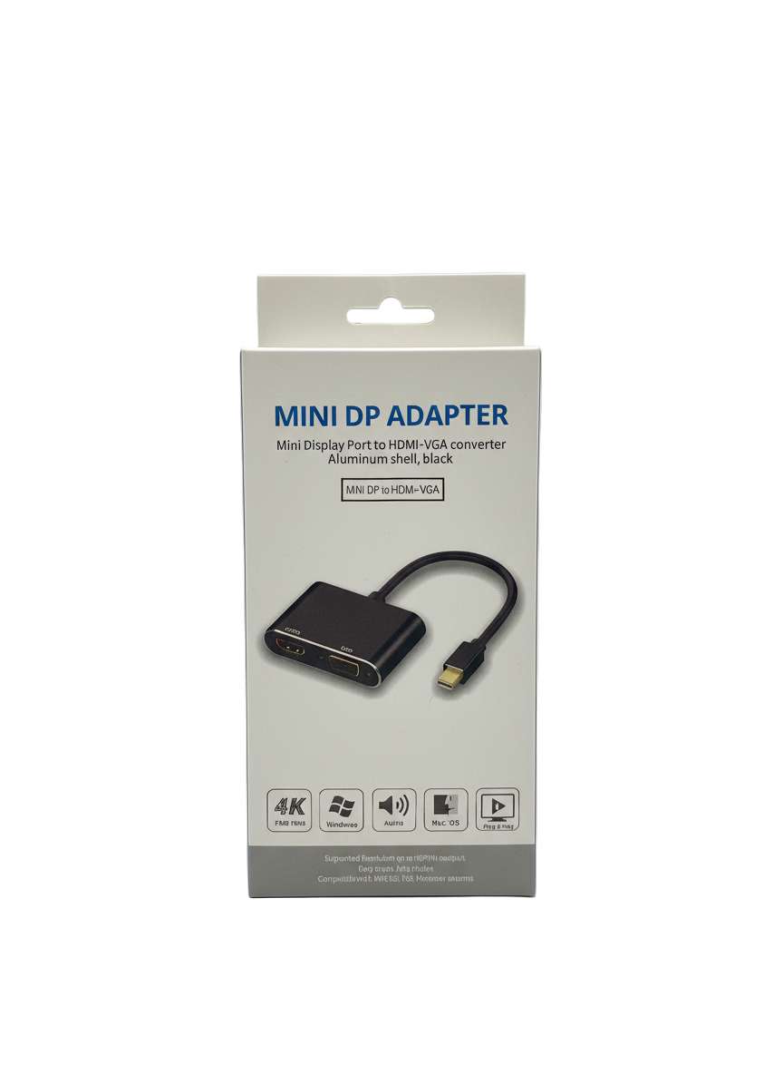 Convertidor Mini DP a HDMI+VGA 4K