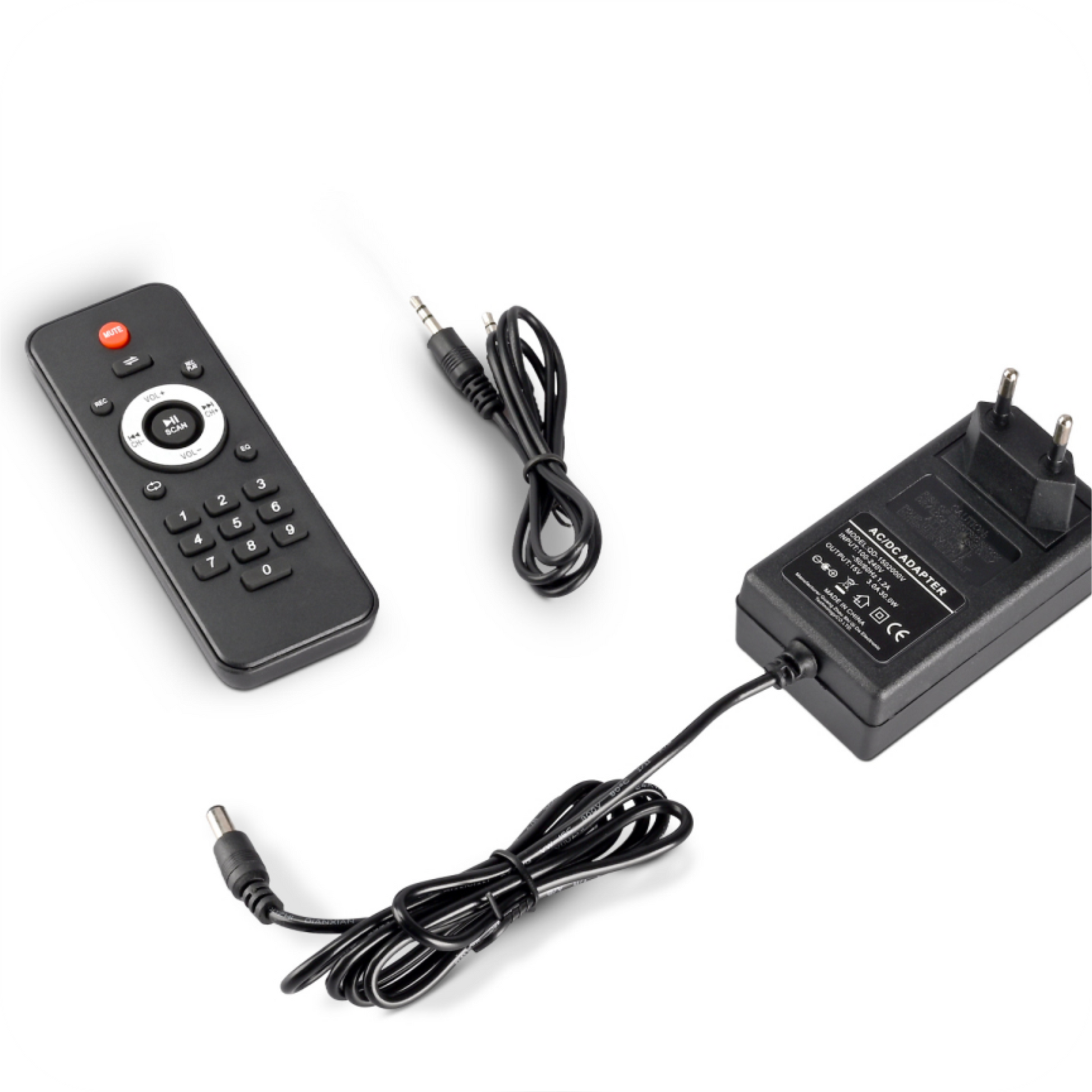 accesorios de un altavoz  negro 