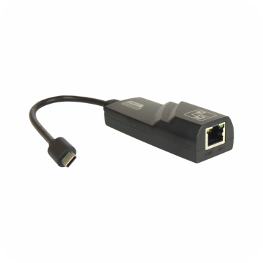 adaptador  de red tipo-c negro