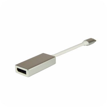 adaptador usb C a HDMI sobre fondo blanco
