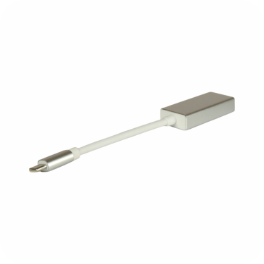 adaptador usb c a hdmi sobre fondo blanco