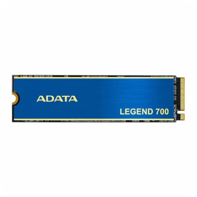 unidad ssd ADATA LEGEND 700 NVme con disipador azul metalico 