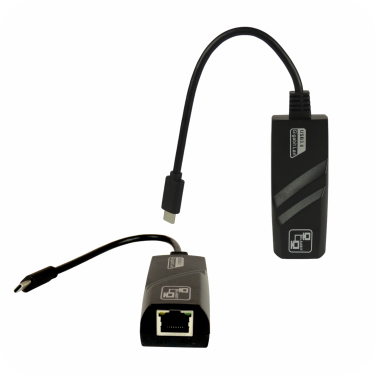 dos angulos diferentes de un adaptador tipo-c negro 