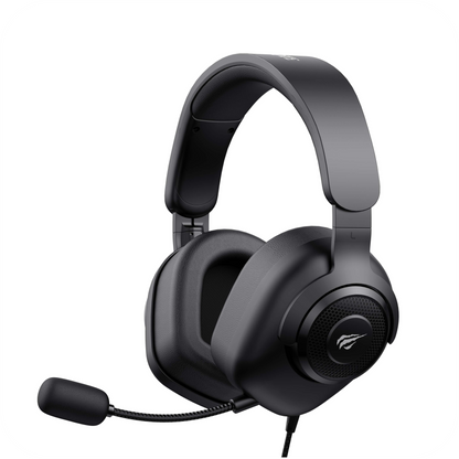 audifonos gamer negros alambricos con microfono incorporado