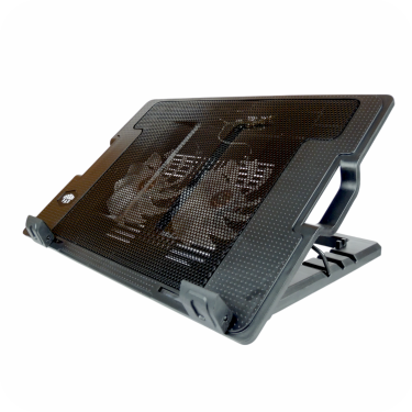 Base refrigerante para portátil con inclinación ajustable y doble ventilador silencioso