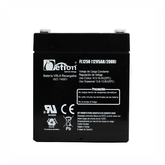 bateria netion recargable de 12V y 5AH