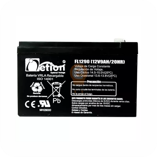 bateria netion recargable de 12V y 9AH