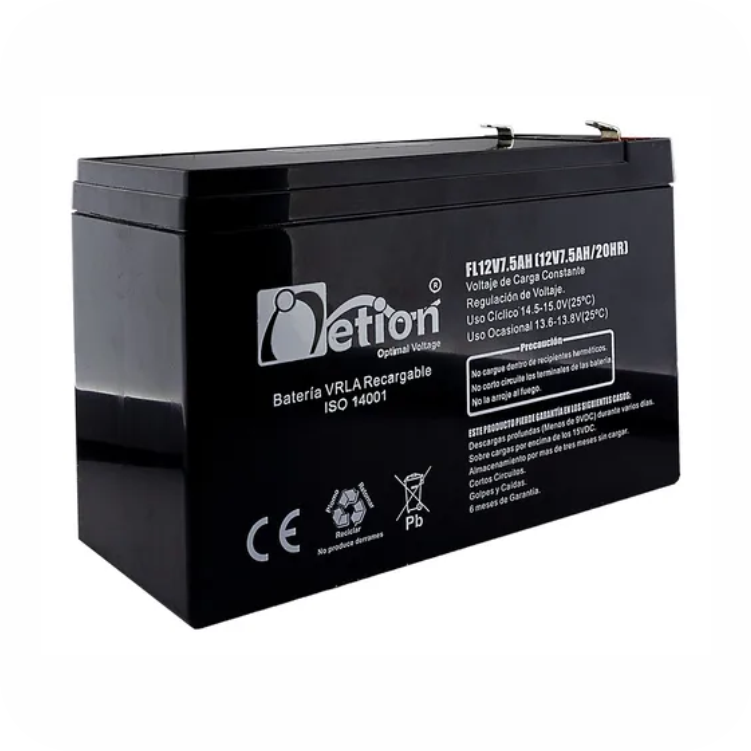 bateria recargable netion sellada de 12V y 5AH 