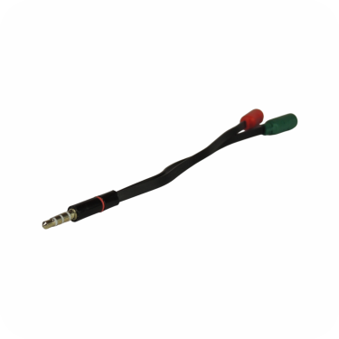cable de audio con conector de 3.5mm a dos conectores hembra