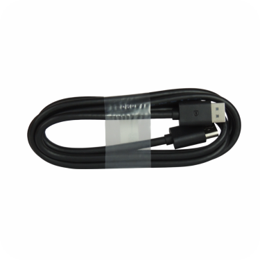 cable convertidor de displayport a displayport negro enrollado