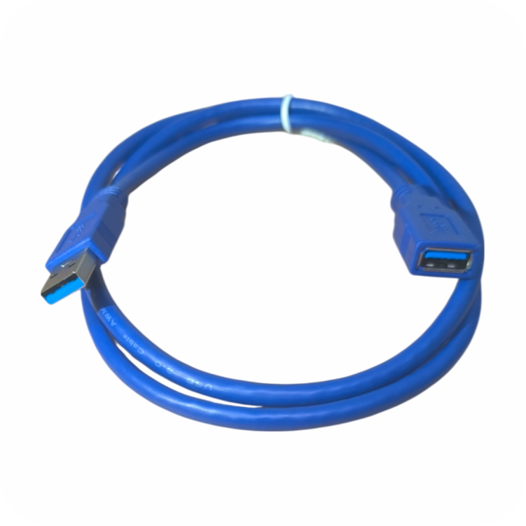 cable de extension usb azul de 1mt 