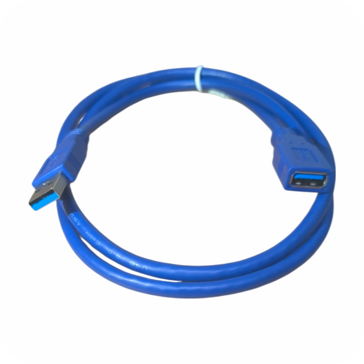 cable de extension usb azul de 3mt 