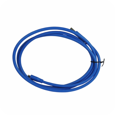 cable largo azul de usb a micro usb enrollado
