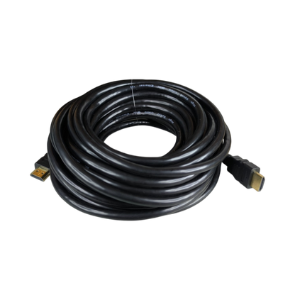 Cable HDMI de larga distancia, 20 metros, ideal para conexiones 4K, fondo transparente