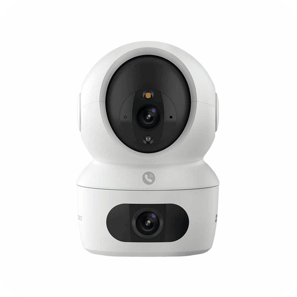 camara de seguridad con doble lente