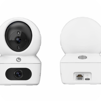 camara de seguridad doble lente con conexion wifi 