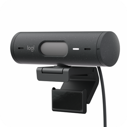Camara web Logitech para streaming y videollamadas en Full HD 1080p, color negro, con montaje ajustable