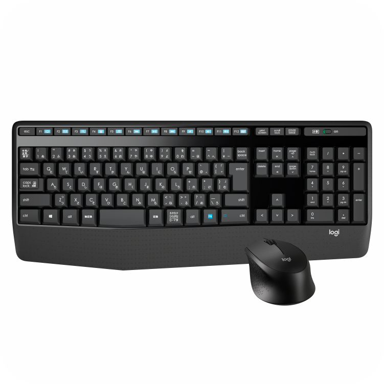como de teclado con reposa manos incluido y mouse inalambricos