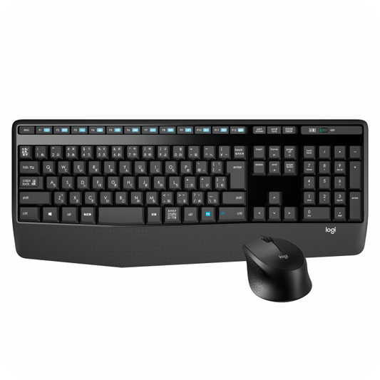 como de teclado con reposa manos incluido y mouse inalambricos