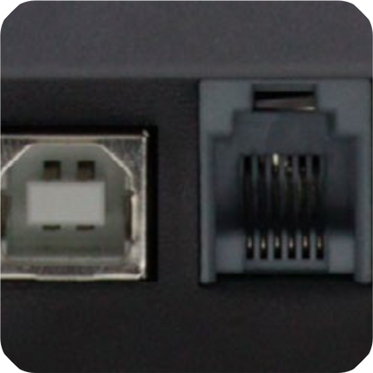 conector tipo usb y puerto cajon monedero