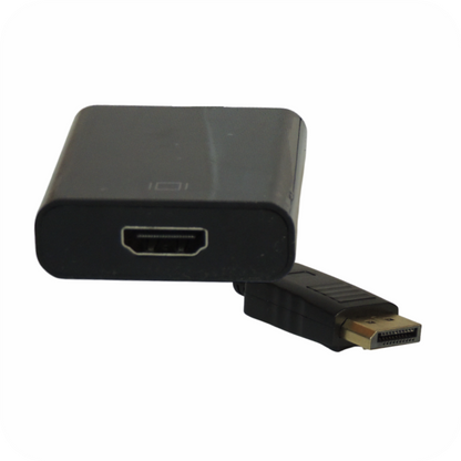 convertidor displayport a hdmi en fondo blanca