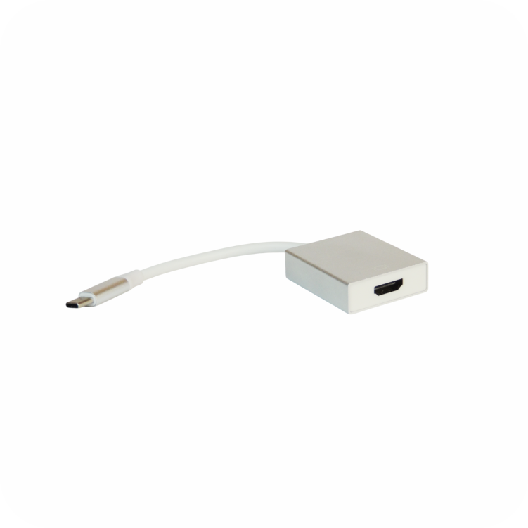 convertidor tipo-c a hdmi en superficie blanca 