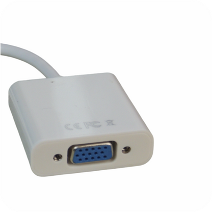convertidor vga blanco con conector